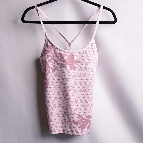 Athleta Tops - Athleta Womens Lavender Purple Damask Print Camisole Yoga Tank Top 36B Workout